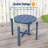  HDPE Small Round Side Table, Sturdy Outdoor Side Table, Weather-Resistant Outdoor End Tables for Patio, Porch, Deck-807496850