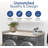 OfficeSimpli Large Washer Dryer Countertop - Laundry Countertop Over Washer and Dryer, Laundry Room Countertop Organization Solution with Non-Slip Pads-113996722-113996716