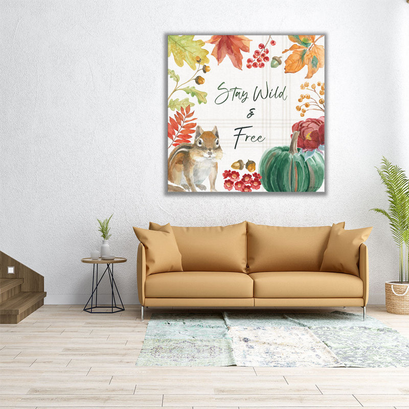 Wooded Harvest VI - reproduction d'art sur toile, H 12 po x l 12 po