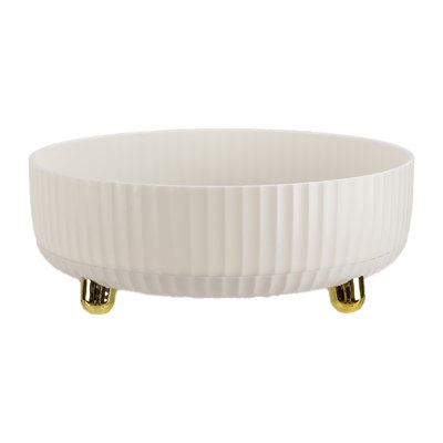 Round desktop storage tray