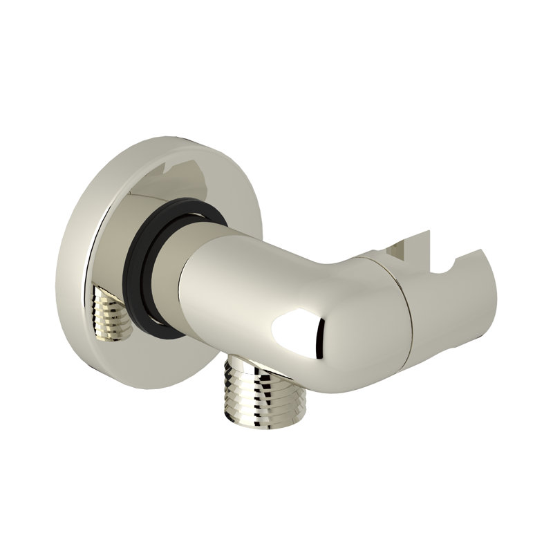 Handshower Outlet With Holder, Polished Nickel