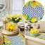 Chemin de table Capri Capri bleu citron Italie