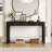 Console Table With Curved Corners For Safety,Entryway Table With 3 Concealed Drawers-128993980