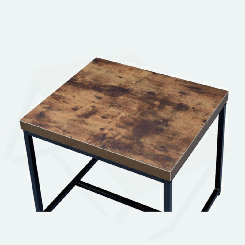 Rectangular Wooden Top End Table