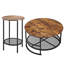 Ensemble de 3 tables basses avec tablette