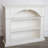 White Solid + Manufactured Wood Freestanding Fireplace