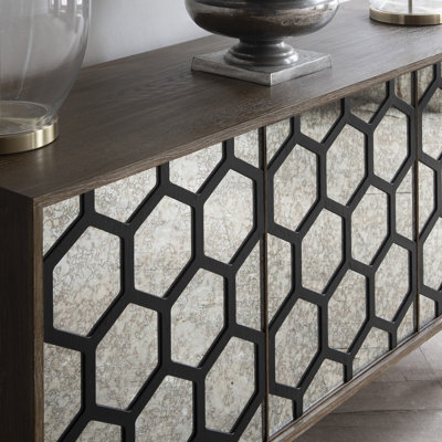 Falaq 160cm Solid Wood Sideboard