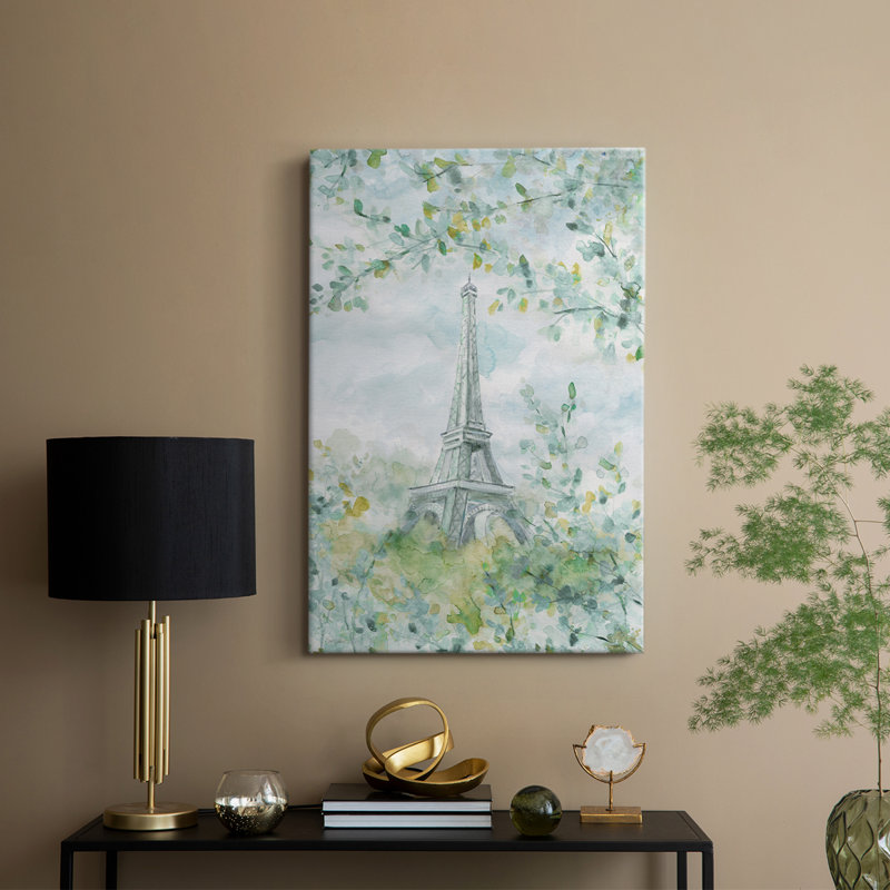 Paris au printemps - galerie Cavas, H 18 po x l 12 po