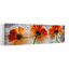 Frozen Orange Blooms, délicat, vibrant, fleur de souci contemporaine, art mural