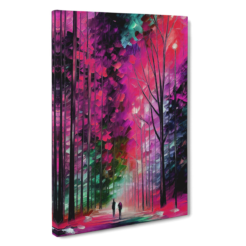 Woodland Forest In Colour No.6 - Wrapped Canvas Print, 50cm H x 35cm W x 3cm D