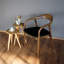 Chaise avec accoudoirs en cuir Selas