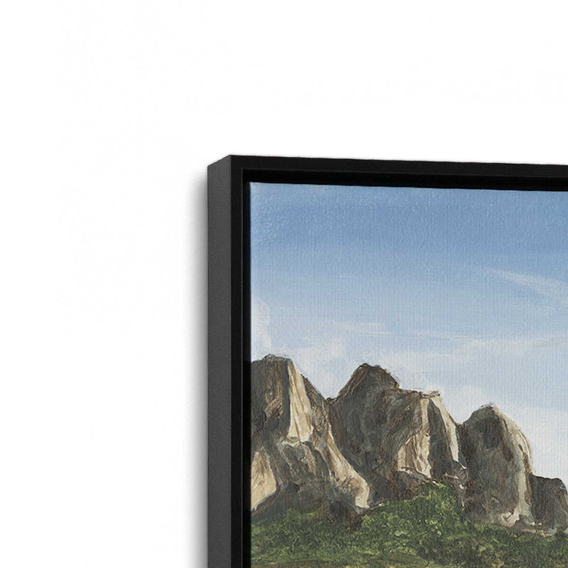 «Méditerranée Vista I» par Michael Willett, reproduction d'art sur toile, H 30 po x l 40 po, Noir