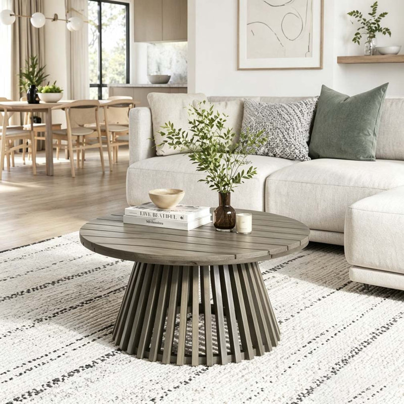 Table basse en bois, Grey