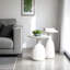 Sunday Concrete Side Table, Low, White-510103829
