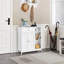 Grande armoire de rangement avec tiroir pour salle de bain, blanc