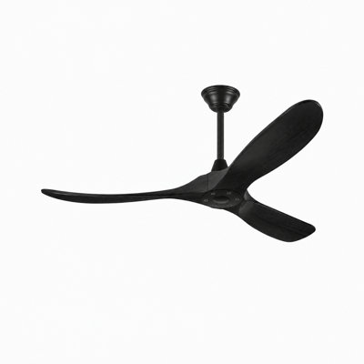 Ceiling Fans Without Lights, Ceiling Fan No Light, High Cfm Quiet 3 Blade Solid Wood Ceiling Fan, Large Modern Ceiling Fan With Remote, Propeller Outdoor Ceiling Fans For Patios