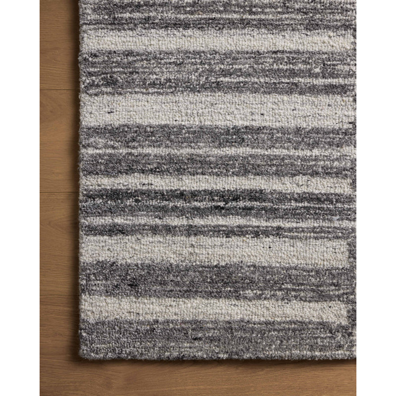Magnolia Home by Joanna Gaines x Loloi Rae Charcoal / Mist Area Rug, Runner 2'6" x 7'6"
