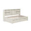 Structure de lit simple avec tablettes latérales, deux tiroirs et port USB intégré-1882032106