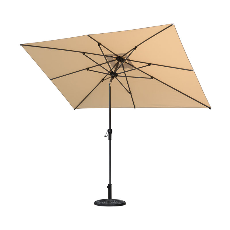 Parasol carré George West, Beige