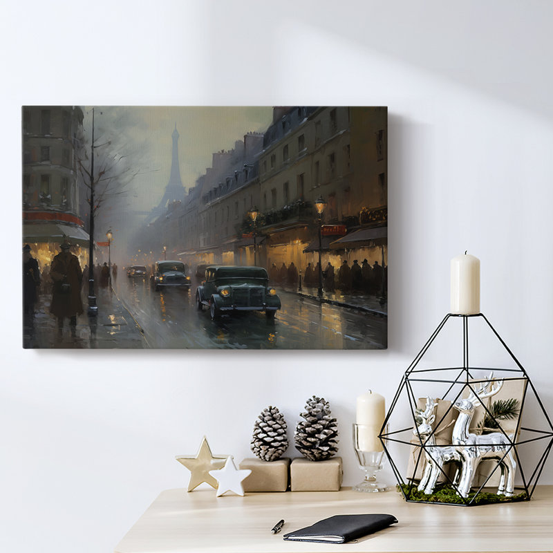 Christmas Holiday Arts - Toile tendue avec châssis, H 8 po x l 12 po
