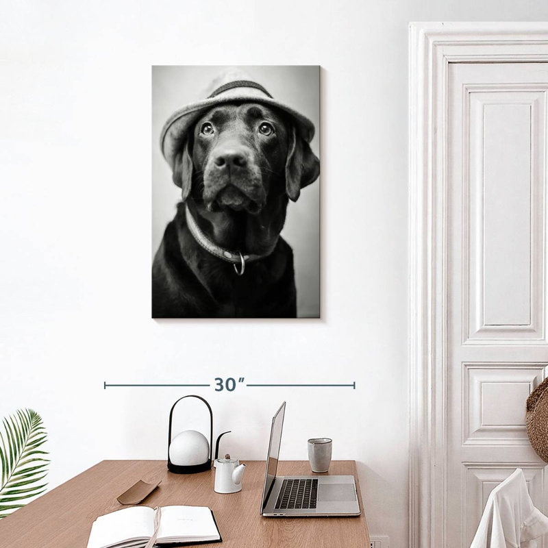 Brampt Black Labrador Boss, 30" H x 20" W