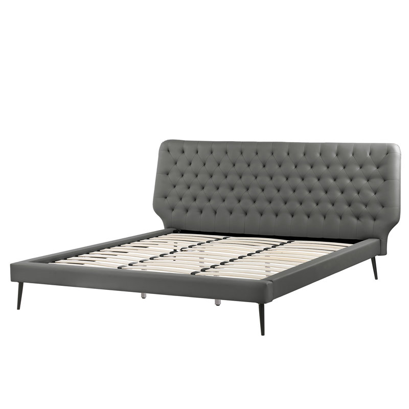 Jody Upholstered Bed, Super King (6'), Grey
