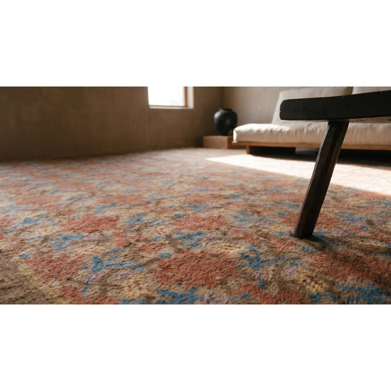 Soft Warm Color Antique Allover Design Chinese Art Deco Room Size Rug