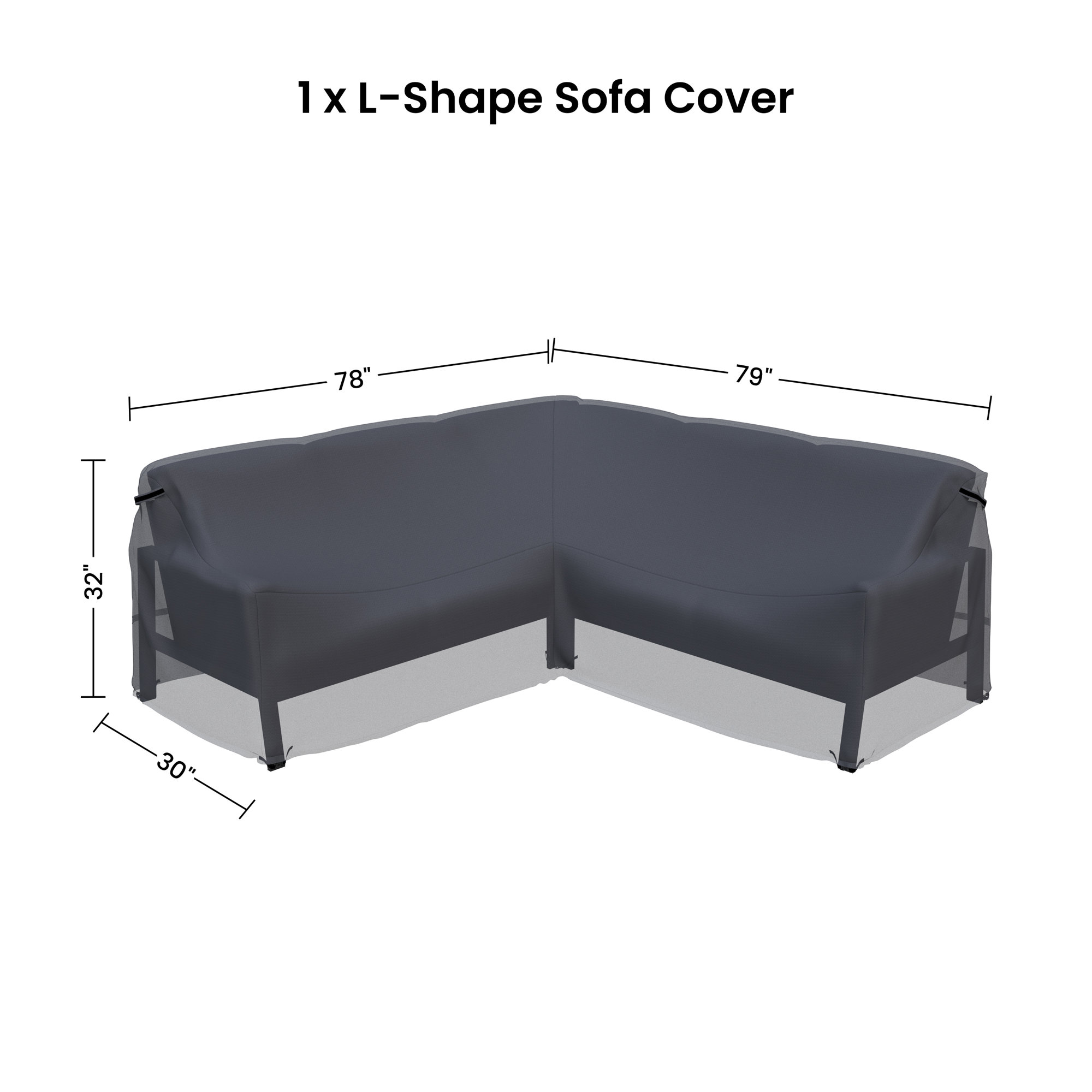 Armando Triangle Patio Sectional Sofa Cover