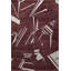 Tapis décoratif moderne à motif géométrique à motif abstrait bourgogne-62926295