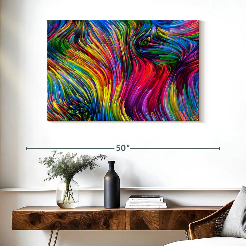 Avery Colors In Motion Abstract, H 26 po x l 39 po