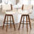 Modern Faux Leather Upholstered Swivel Stools-1305084205-1305084208
