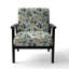 Chaise d'appoint rembourrée bohémienne et éclectique Coastal Neutrals