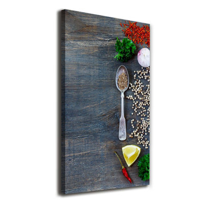 Spices And Herbs - Wrapped Canvas Print