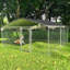 Anti-Rust Dog Kennel Outside With Roof