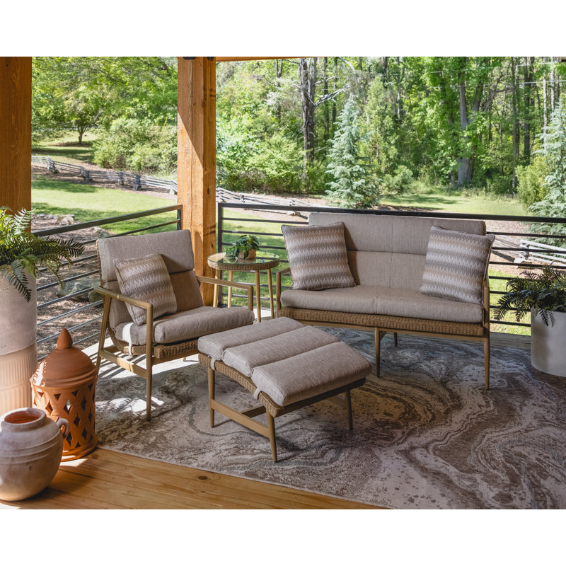 Outdoor Ottoman, White