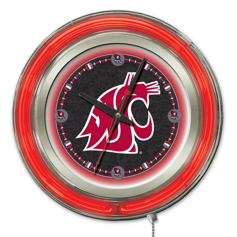 Horloge murale 15 po NCAA, Washington State