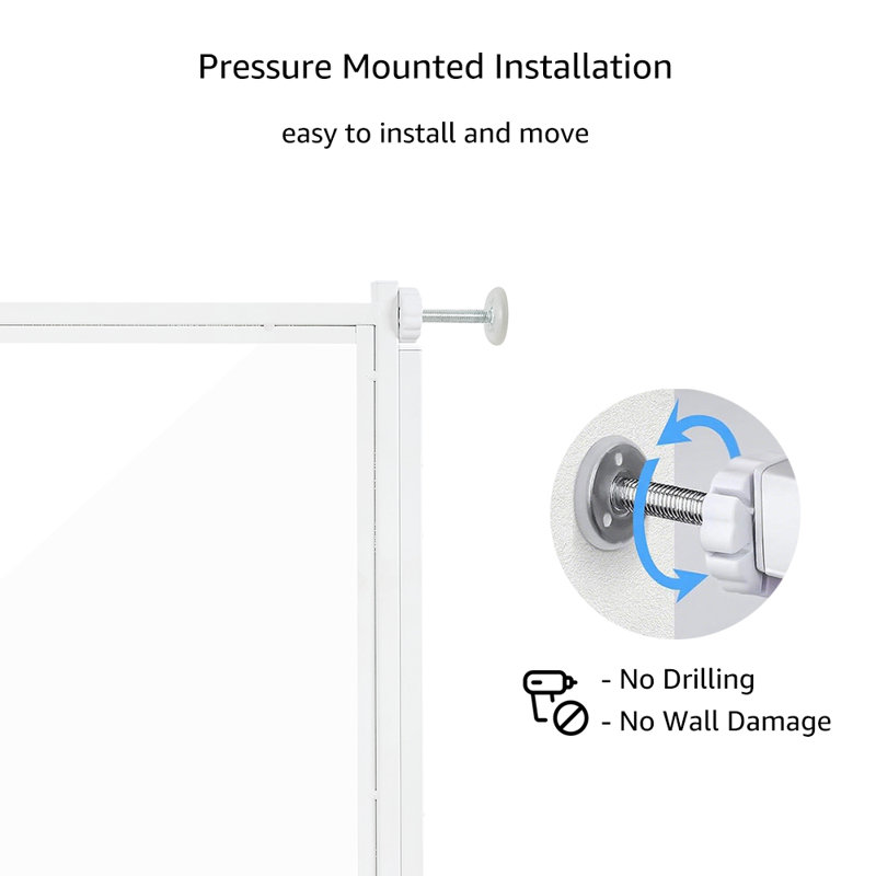 Polycarbonate (PC) Pressure Mounted Pet Gate, 55.9 - 99 cm W