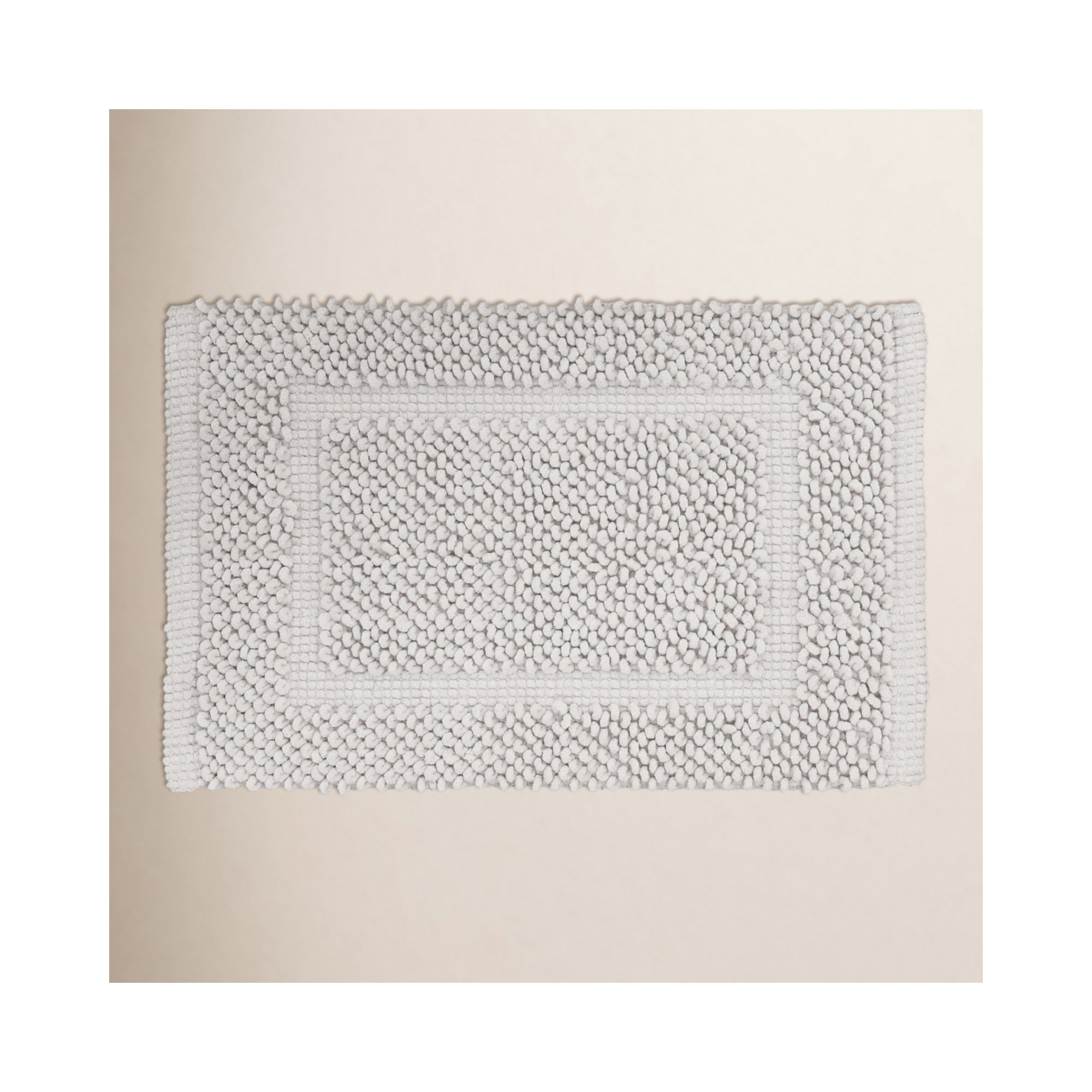 Payten Classic Cotton Bath Mat, Single - 20"W x 32"L, Soft Gray