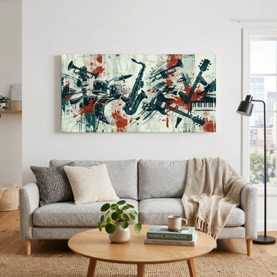 Music Instruments Canvas Wall Art Set Of 1