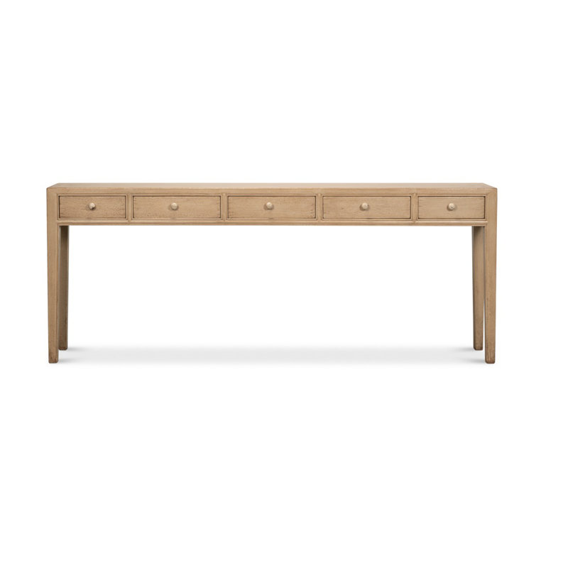 Jeweler 86'' W Solid Wood Console Table
