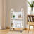 Rolling 4-compartment Book Storage and Display Stand-1869207957