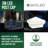 White Low Voltage Integrated LED Metal Fence Post Cap Light 4 In. X 4 In. with Base Adapter Included-64873603