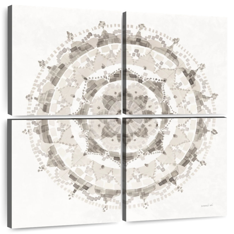 Kerner Neutral Mandala, 18" H x 18" W