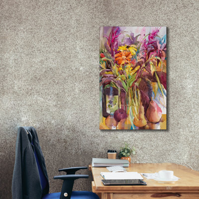 Winston Porter 'Petals Of Purple' by Annelein Beukenkamp Canvas Wall Art