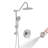 Complete Rainfall Shower System With Rough In-valve And Slide Bar-107508354
