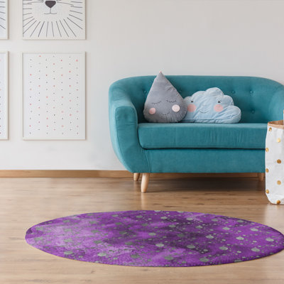 Tapis de zones mauves et de planètes monochromes