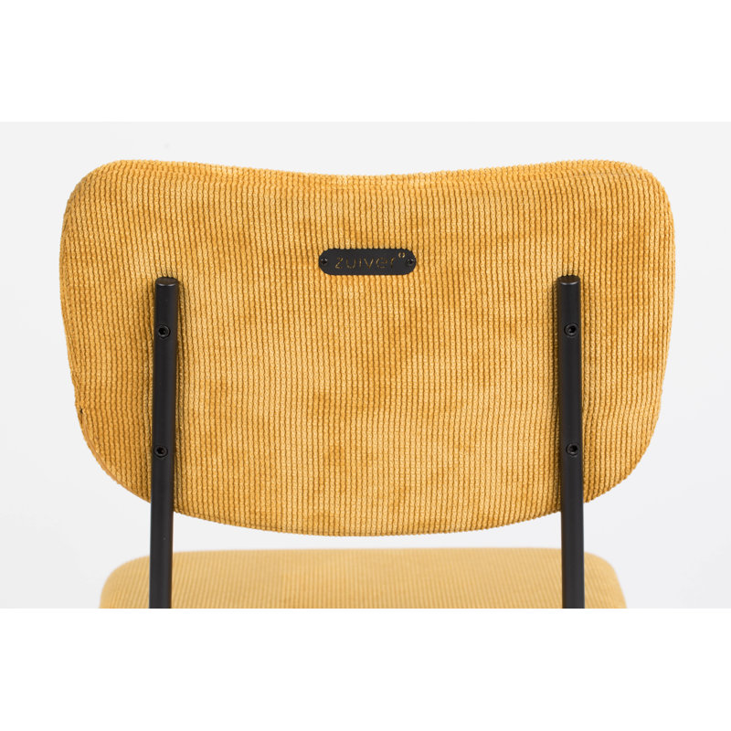 Upholstered Dining Chair, Yellow