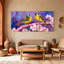 Oiseaux oiseaux perchés sur une branche d'art, ensemble de 3 impressions sur toile-890198873