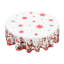 1 Edelen rond / rectangulaire en polyester 1pc, Edelen de Noël avec pin, bonhomme de neige, camion, bord embosé, décorations de Noël pour table à manger, décoration de table de fête de fête, cadeau de fête parfait