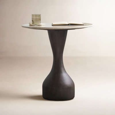 Argiro 24" Genuine Marble End Table